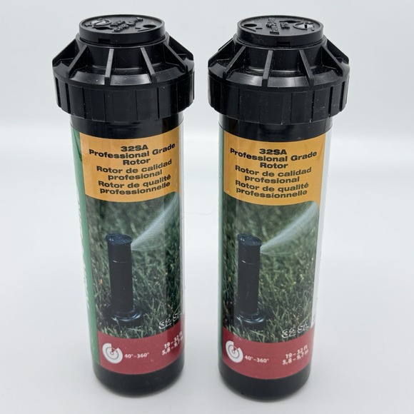 Set of TWO Rain Bird 32SA SAM Check Pop-Up Rotor Sprinkler BRAND NEW (2-pack) - Picture 1 of 6